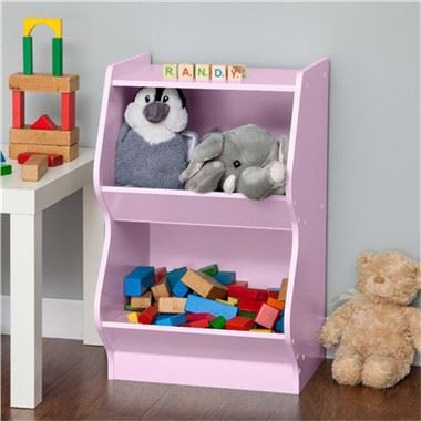 2 Caibinéid Pink Kids Toy Box