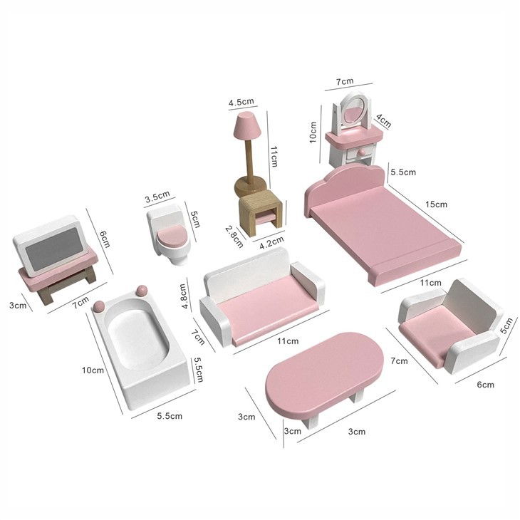 Wooden Doll House For Girl