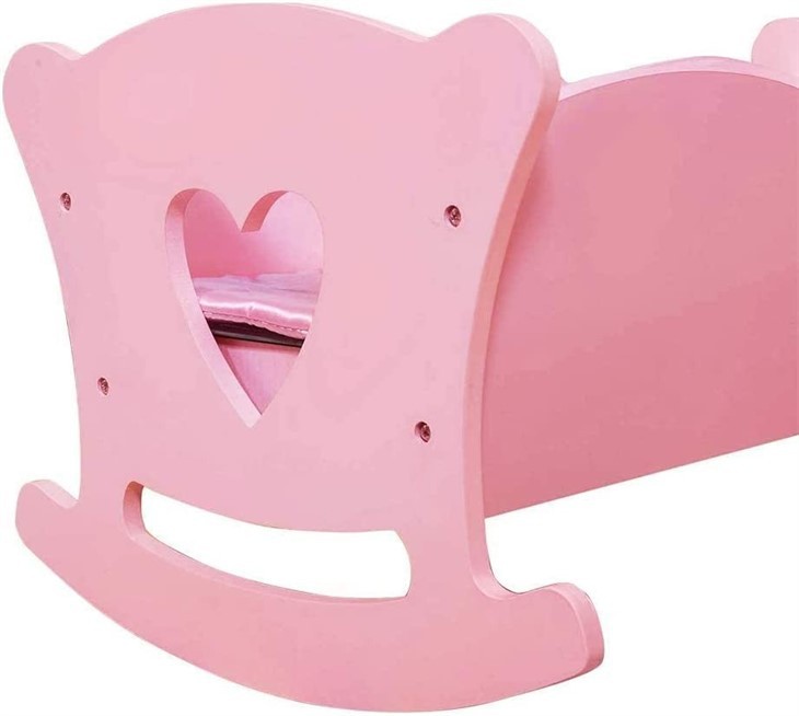 Kids Doll Cradle And Bedding Set